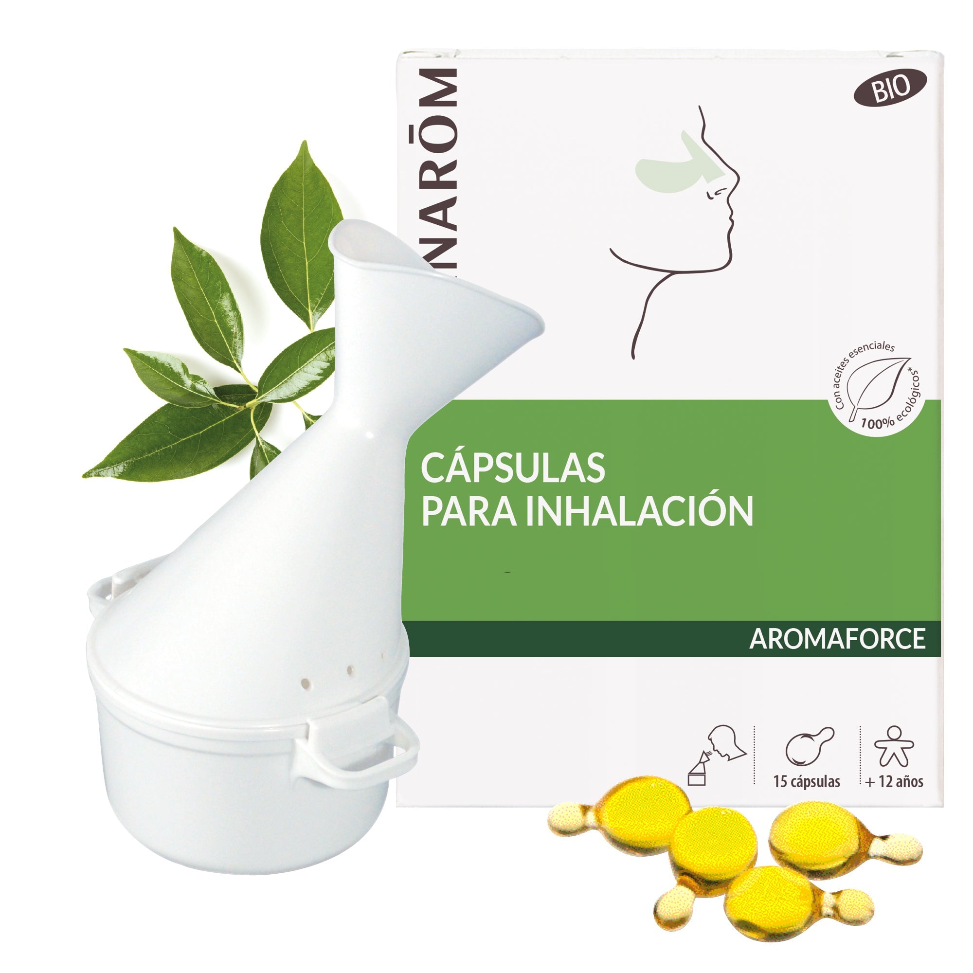 Cápsulas inhalación - 15 cápsulas + Inhalador - Bio